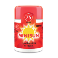 Minisun D-Vitamiini 75 mikrog 100 tabl