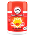 Minisun D-Vitamiini 50 mikrog 225 purutabl 200+25 purutabl