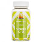 Sana-Sol Vitabons Sinkki+C+D-vitamiini 60 kpl Ananas