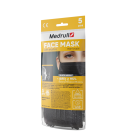 Medrull Face Mask kirurginen kasvonsuoja 3krs musta väri 5 kpl