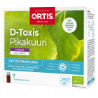 D-Toxis Detox Pikakuuri Vadelma 7x15 ml Luomu
