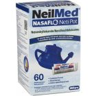 NeilMed NasaFlo Netipot Suola-Annospussi 60 kpl