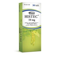 HISTEC 10 mg 30 fol tabletti, kalvopäällysteinen
