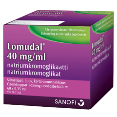 LOMUDAL 40 mg/ml 60 x 0,35 ml silmätipat, liuos, kerta-annospakkaus