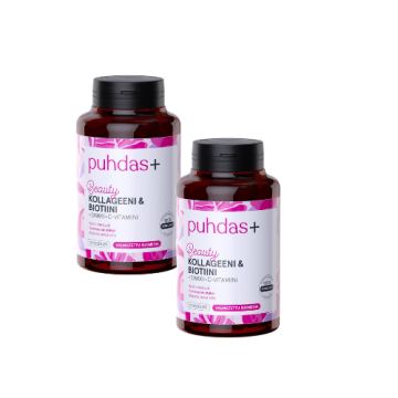 Puhdas+ Beauty Kollageeni & Biotiini säästöpakkaus 2 x 150 kaps 