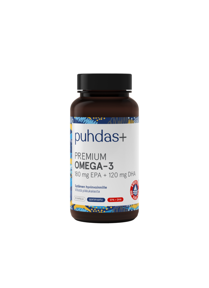 Puhdas+ Omega-3 180mg epa/120mg dha