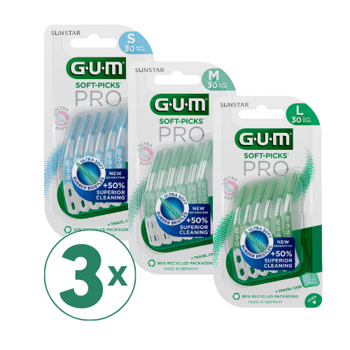 Gum Soft-Picks Pro 3x30 kpl säästöpakkaus | 23,20 €