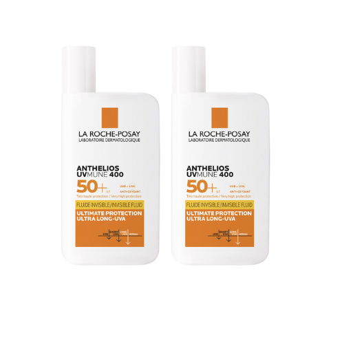 La Roche Posay Anthelios UVMUNE Ultra Light SPF50+ säästöpakkaus 2 x 50ml aurinkosuojaemulsio
