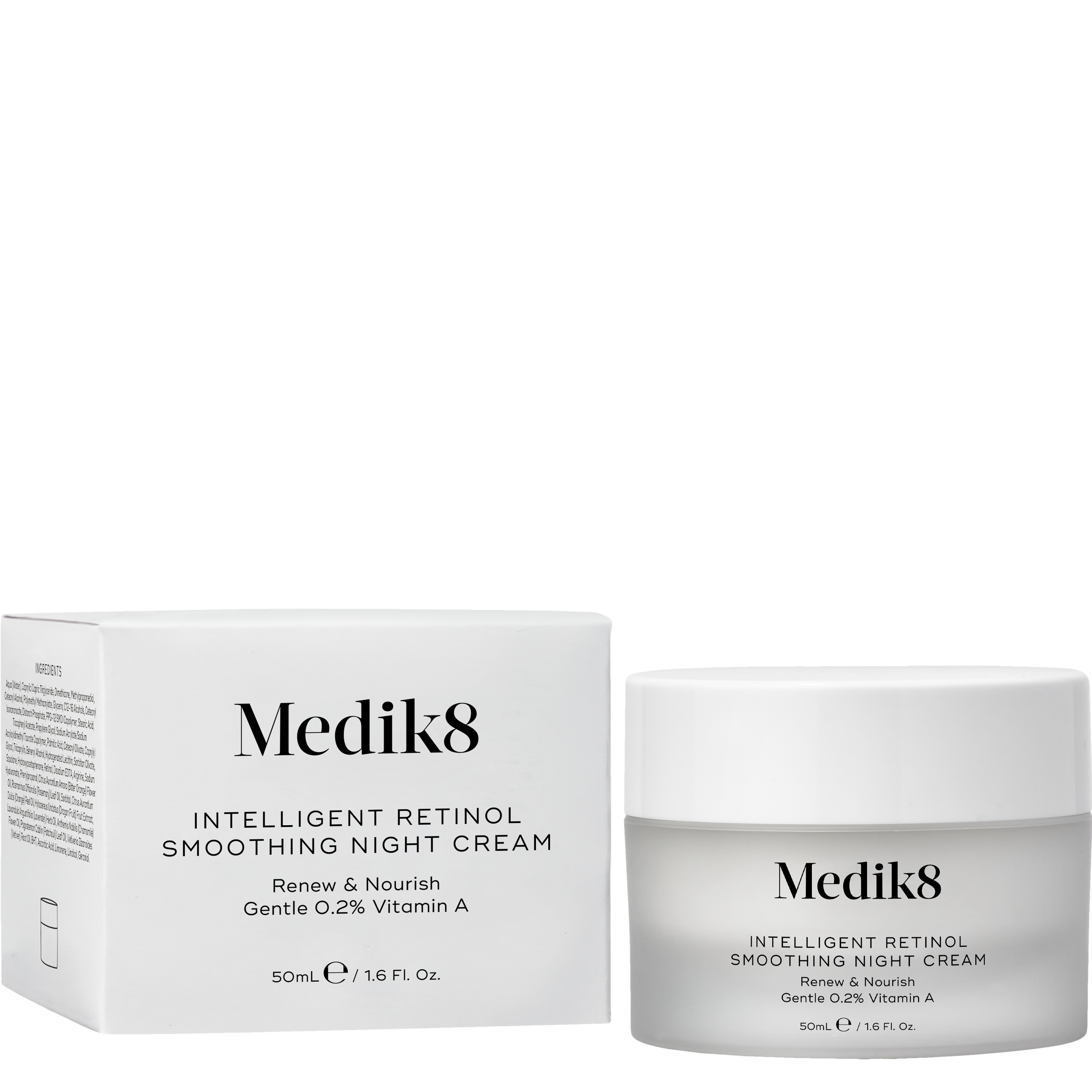 Medik8 Intelligent Retinol Smoothing Night Cream Nuorentava A-vitamiini yövoide 50 ml | 48,50 €