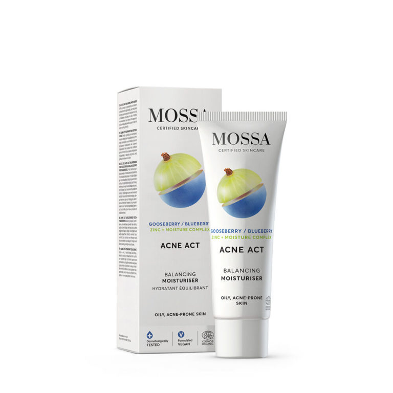 Mossa Acne Act Kosteusvoide Rasvoittuvalle Iholle 50 ml