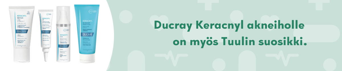 Ducray Keracnyl auttaa rasvoittuvan ihon hoidossa