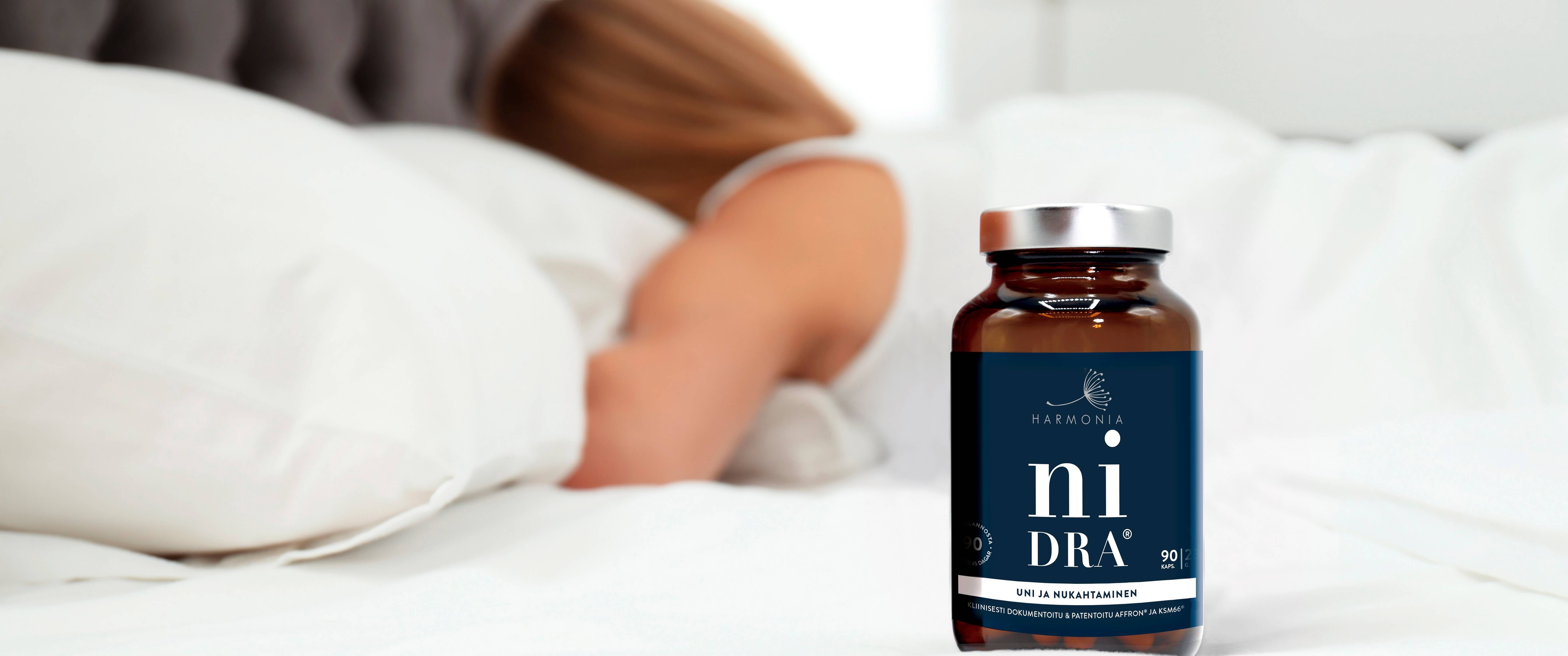 Harmonia niDRA luo perustan hyvälle yöunelle jo päivän aikana