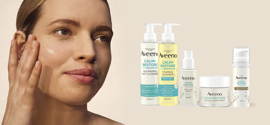 Aveeno Calm+Restore: Rauhoittava kasvojenhoitosarja