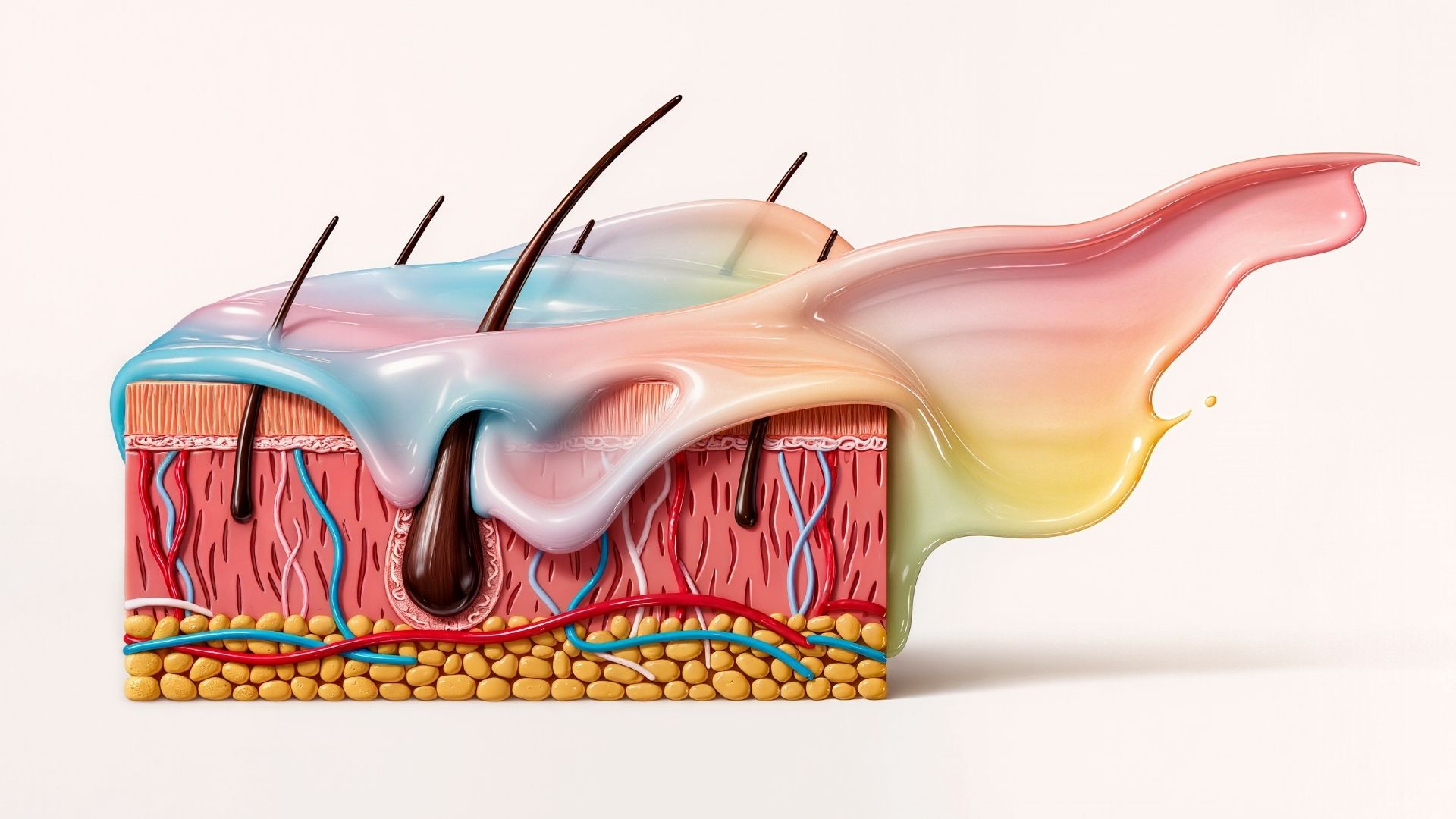 Karvatuppea havannoiva kuvituskuva.