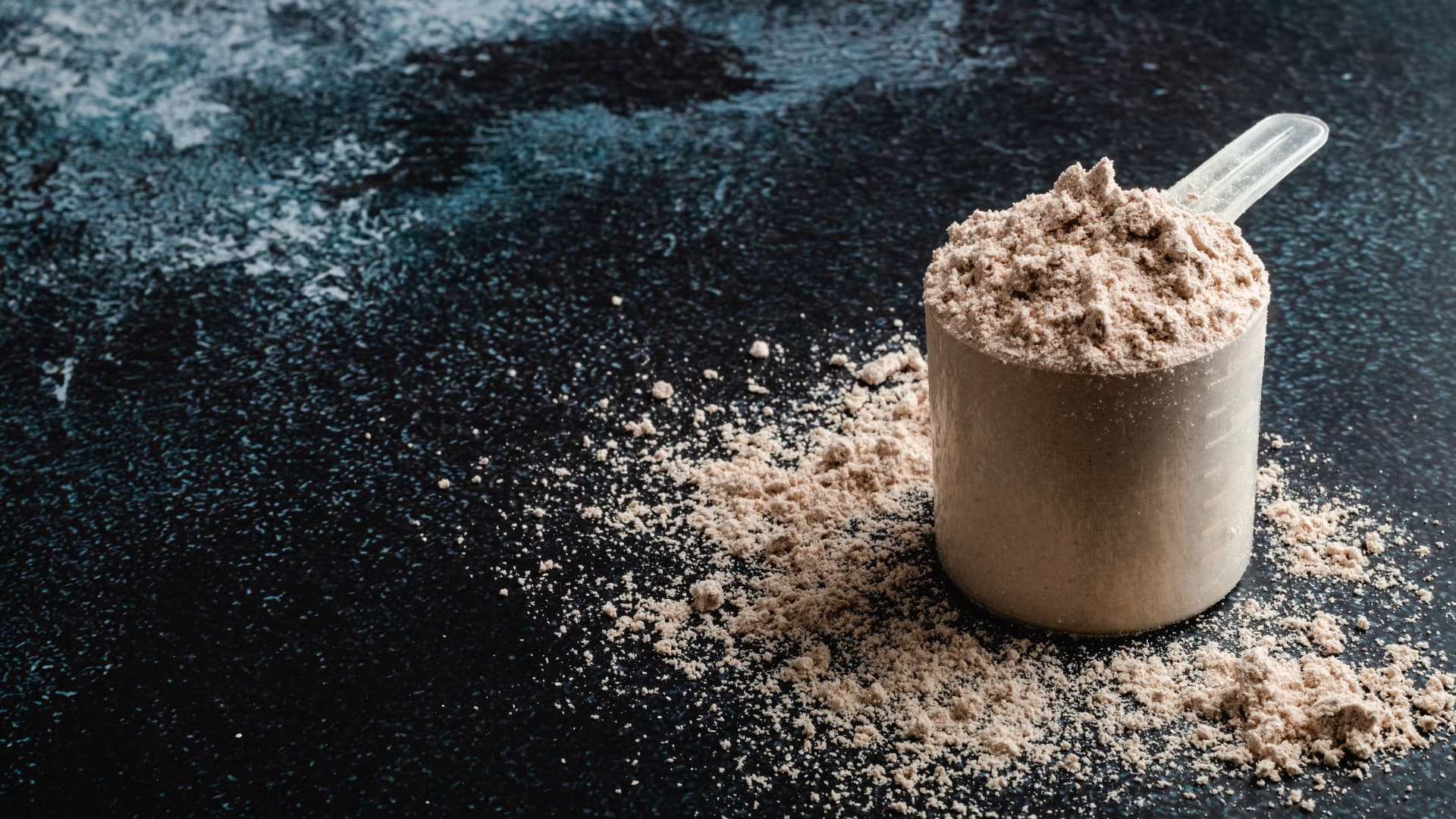 Proteiinijauhe on hyväksi keholle.