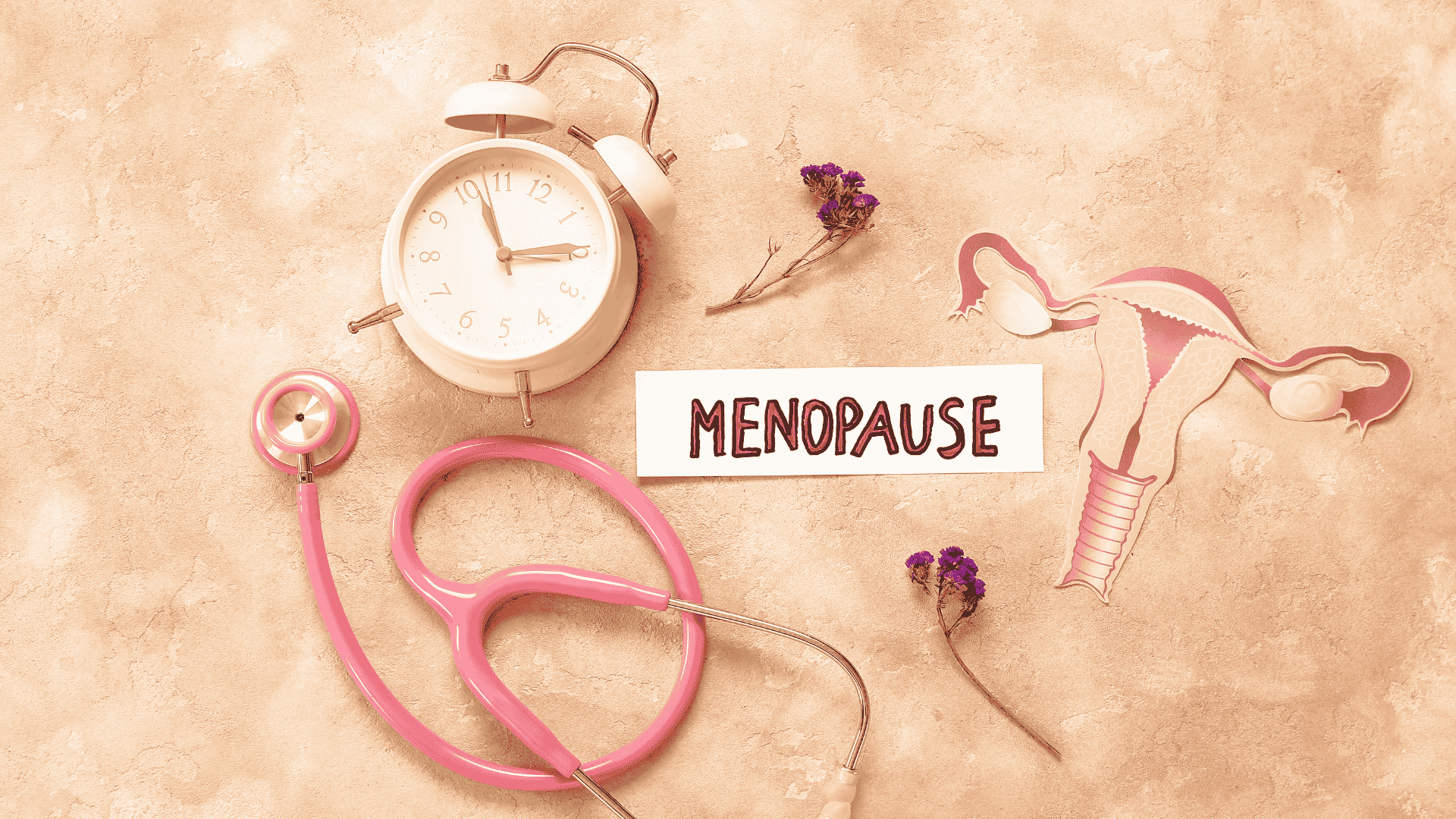 Menopaussia havainnollistava kuvituskuva.